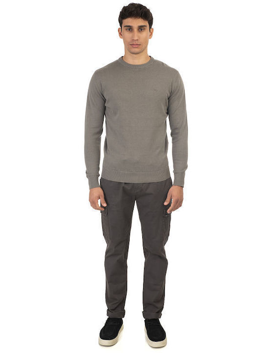 Double Langarm-Pullover Gray