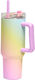 Total Gift Handled Tumbler Θερμός Ανοξείδωτο 1.2lt Rainbow με Καλαμάκι και Λαβή