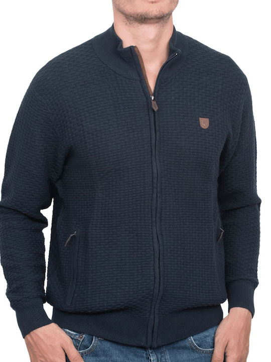 Visconti Cardigan Tricotat pentru Bărbați BLUE