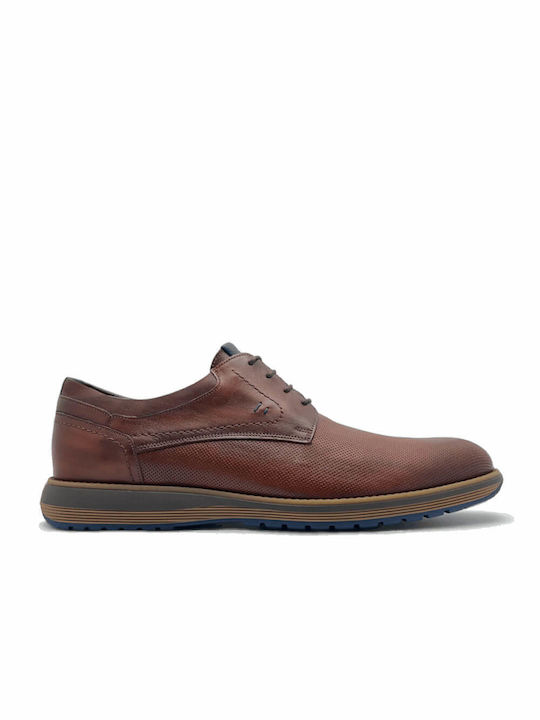 Damiani Men's Leather Casual Shoes Tabac Brown