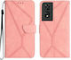 Stitching Embossed Wallet Ροζ (TCL 505)