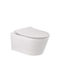 Sanindusa Wall-Mounted Toilet Rimless with Slim Cover Soft Close White