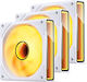 Jonsbo ZK-120W Case Fan 2400rpm With ARGB Lighting And 3-Pin / 4-Pin PWM Connection 3pcs White