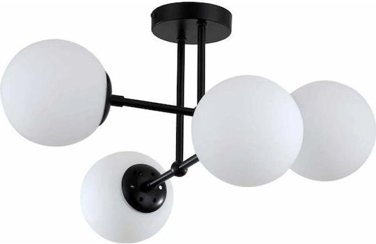 Light Prestige Hängelampe Schwarz mit Fassung E14, E.14 56x56x30cm.