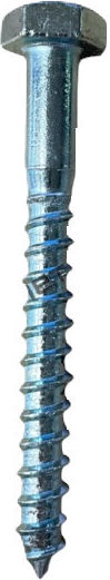 Coach Screw Galvanized with Diameter M8 and Length 70mm 50pcs