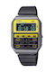 Casio Ψηφιακό Ανδρικό Ρολόι Μπαταρίας με Μαύρο Καουτσούκ Λουράκι