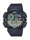 Casio Ceas Digital De Bărbați Cronograf Cu Baterie Cu Cureaua Din Cauciuc Neagră