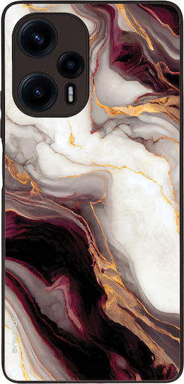 Sonique Marble Serie Hülle für Xiaomi Poco F5 5G Bordeaux