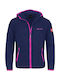 Kinder Freizeitjacke mit Kapuze Marineblau