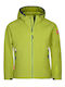 Waterproof Kids' Sports Jacket with Hood Yellow