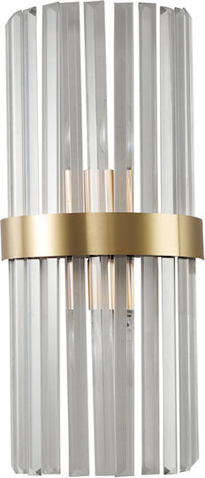 ARlight Wandleuchte mit E14 Lampenbirnensockel Gold 20x10x40cm