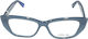 Urban Owl Weiblich Kunststoff Brillenrahmen Schmetterling Blau Olivia-c4