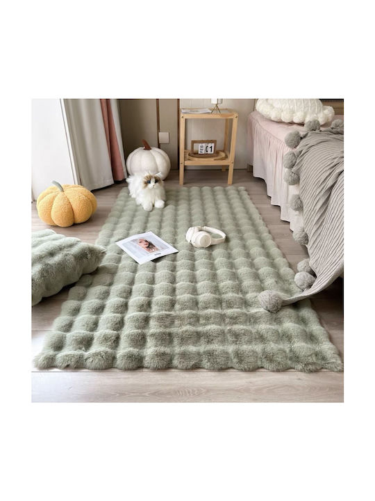 To megalo pazari Rug Rectangular Furry Physical