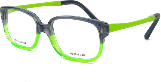 Minima Children's Plastic Eyeglass Frame Gray MINJ23CJ19