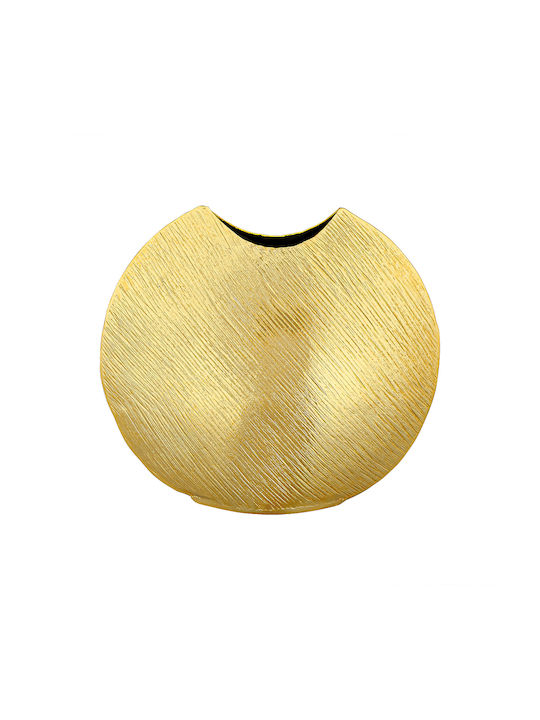 Capolavoro Vază Decorativă Metalic Auriu 25.5x12x28.5cm 1buc