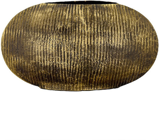 Capolavoro Metallic Gold Vase Φ20.5xH35.5cm