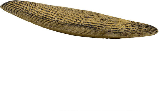 Capolavoro Vintage Metallic Decorative Platter Gold 41.5x16x4cm