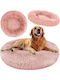 Large Pet Bed Silky Pet Fluffy Pink 100cm Diameter X 15cm Height Long Threads