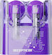 The Transformers TF-T08 In-ear Bluetooth Handsfree Ακουστικά με Θήκη Φόρτισης Μωβ