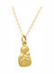 Goldjewels Κολιέ Φυλαχτό Παναγία από Επιχρυσωμένο Ασήμι