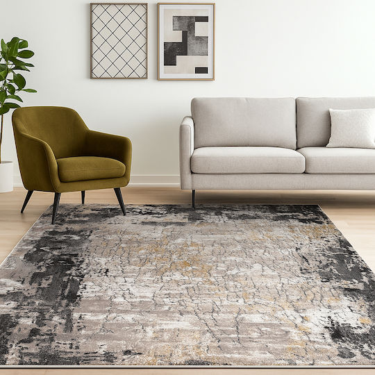 Saray Home Springs Spg02 Килим Правоъгълена Ivory-Dark Grey