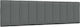 vidaXL Fabric Bed Headboard Pillow Gray 180x45cm