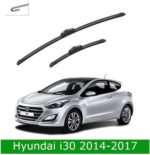 Front Wiper Blade Set Hyundai I30 2014-2017 R654s 650mm 350mm Bosch Aerotwin 3398000101 26" & 14" 2 Pieces