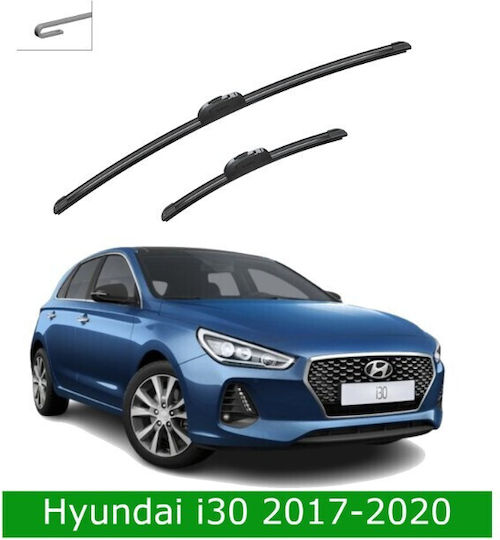 Front Wiper Blade Set Hyundai I30 2017-2020 650mm 400mm Bosch Aerotwin 3398000102 26" & 16" 2 Pieces