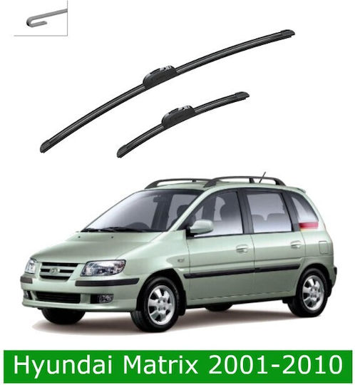 Front Wiper Blade Set Hyundai Matrix 2001-2010 550mm 400mm Bosch Aerotwin 3398000106 22" & 16" 2 Pieces
