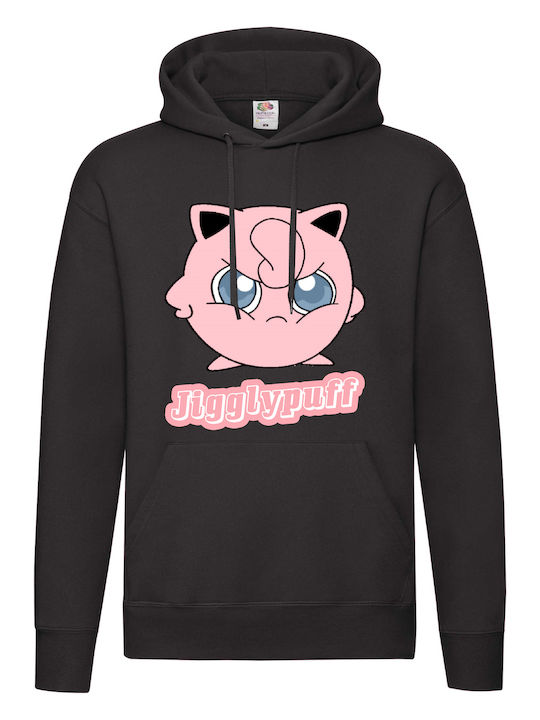 Fruit of the Loom Jigglypuff Kapuzenpulli Pokemon Schwarz