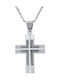 VTJ Herren Kreuz aus Silber mit Kette