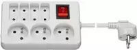 PremiumCord Power Strip 7 Sockets with Cable 1.5m 7 Pieces France (Type E) PremiumCord Power Strip 7 Sockets with Cable 1.5m 7 Pieces France (Type E)