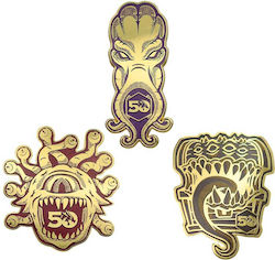 Dungeons & Dragons 50th Anniversary Set 3 Pin Badges Dungeons & Dragons 50th Anniversary Set 3 Pin Badges