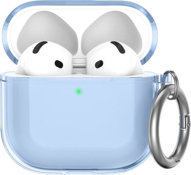 Airpods 4 Ahastyle Wg164 Earphone Anti-drop Tpu Split Protective Case Transparent Blue