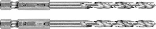 Set 2 Burghie cu Tija Hexagonală pentru Metal