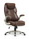 Eureka Ergonomic ERK-OC11-BR Καρέκλα Γραφείου με Ανάκλιση και Ρυθμιζόμενα Μπράτσα Καφέ