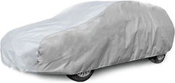 Husă Auto Premium Idealstore Protecție 4 Sezoane Material Extra Durabil Impermeabil Rezistent la Zăpadă și Soare Închidere cu Fermuar pe Partea Șoferului Material Interior Căptușit Compatibil SUV Van Dimensiuni 4.9x1.85x1.45m