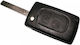 Foldable Car Key Shell with Blade with 2 Buttons for Citroen