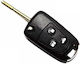 Foldable Car Key Shell with Blade with 3 Buttons Llama for Ford