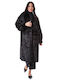 Women's Short Fur Black fur-24-2307 (blk)