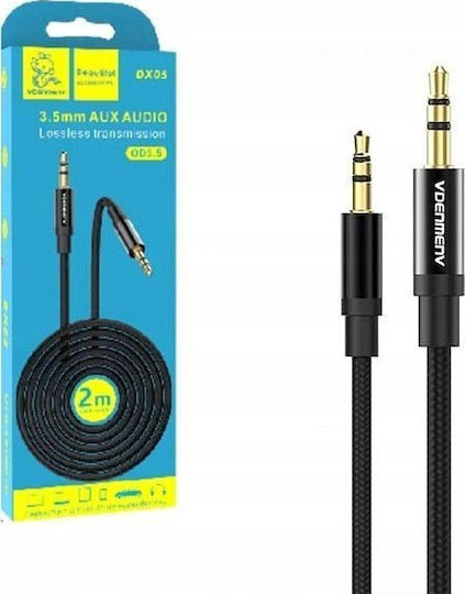 QED Καλώδιο Ήχου 3.5mm male - 3.5mm male Μαύρο 3.5m