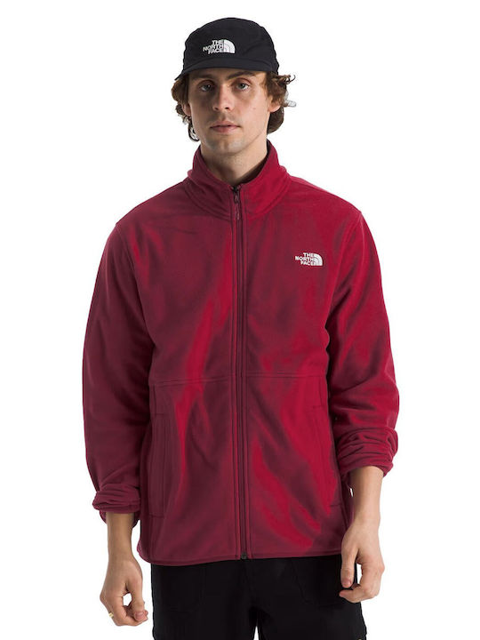 100 Glacier Full Men's Fleece Cardigan Beetroot