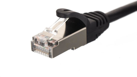 Netrack F/FTP Кат.6 (Gigabit) Мрежов Кабел Ethernet 0.25m Черен