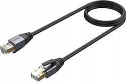 Unitek C18149A-1M S/FTP Cat.8 Καλώδιο Ethernet 1m Μαύρο Unitek C18149A-1M S/FTP Cat.8 Καλώδιο Ethernet 1m Μαύρο
