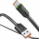 Usams USB 2.0 Cable USB-C male - USB-C 18W Μαύρο 1m SJ732USB01