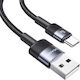 Usams USB 2.0 Cable USB-C male - USB-A Γκρι 1.2m SJ718ZJ01 30τμχ