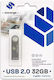 Storange Pendrive Stornge Storage Memory 32GB USB 2.0 Stick Silver