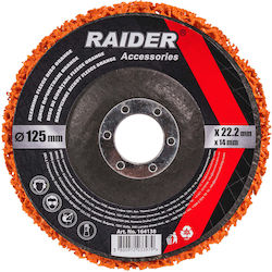 Диск за почистване на боя оранжев 125 X 22.2 X 14 мм Raider 164138