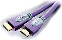 Furutech Adl Angle HDMI male - HDMI male 1.2m Μωβ