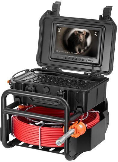Endoscope Inspection Camera 9” Large Hd Color Monitor 50m Cable Length Ip68 12x Led 145° Angle 3x Digital Zoom